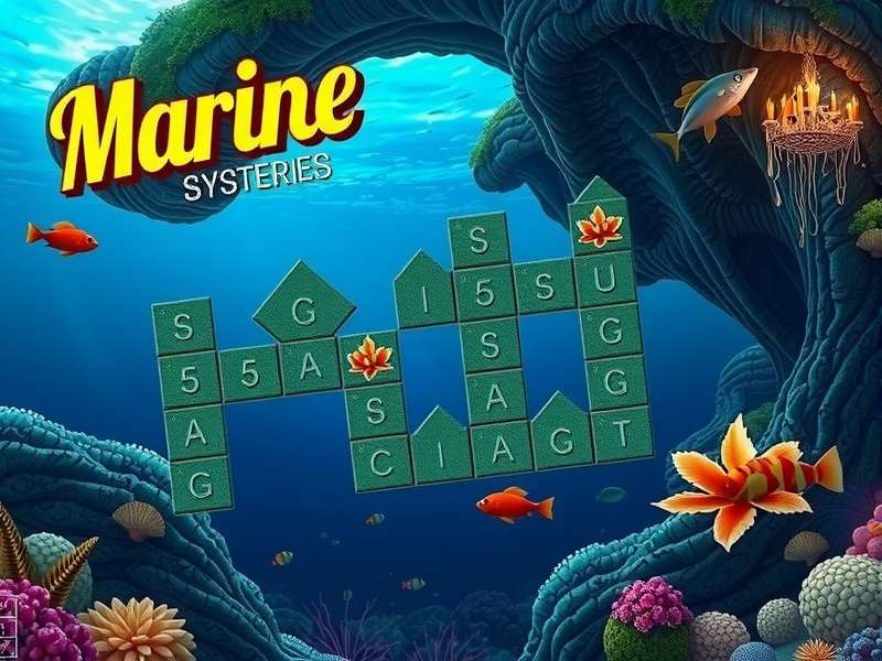 Marine Mysteries gameplay screenshot showing underwater environment